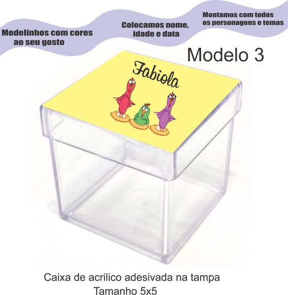 Caixa de Acrílico-galinha Pintadinha
