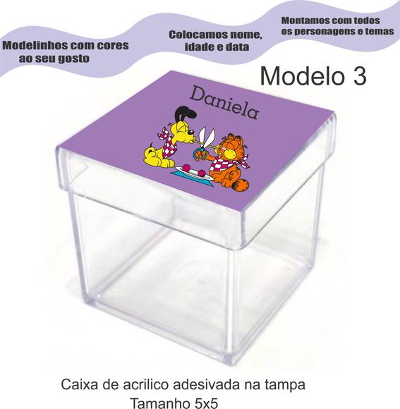 Caixa de Acrílico-garfield