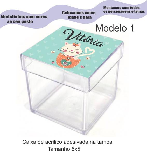 Caixa de Acrílico-gatinho