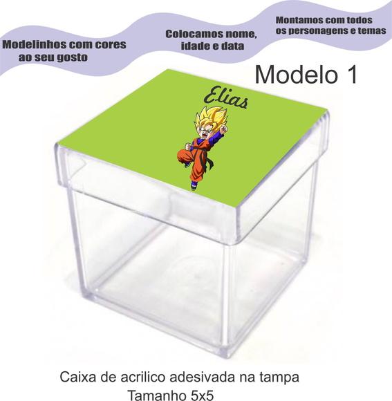 Caixa de Acrílico-goku