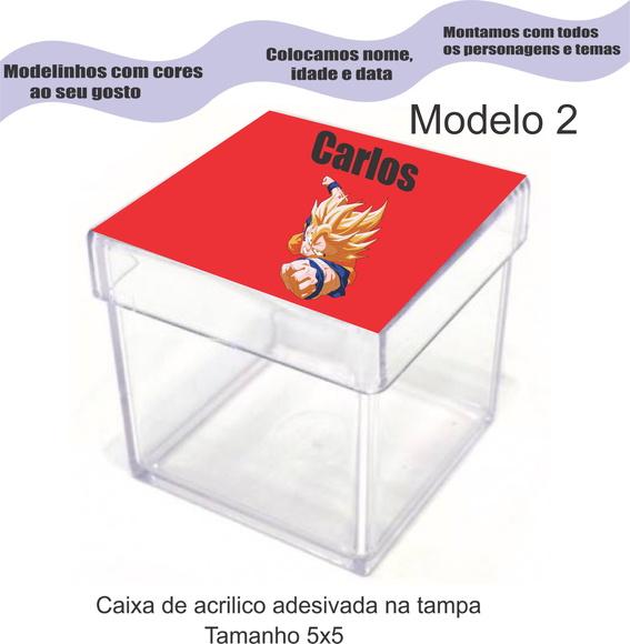 Caixa de Acrílico-goku