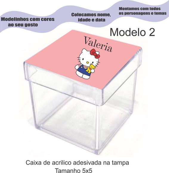 Caixa de Acrílico-hello Kitty