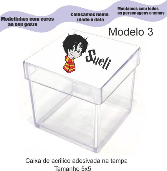 Caixa de Acrílico-harry Potter-modelo 2