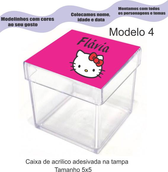 Caixa de Acrílico-hello Kitty