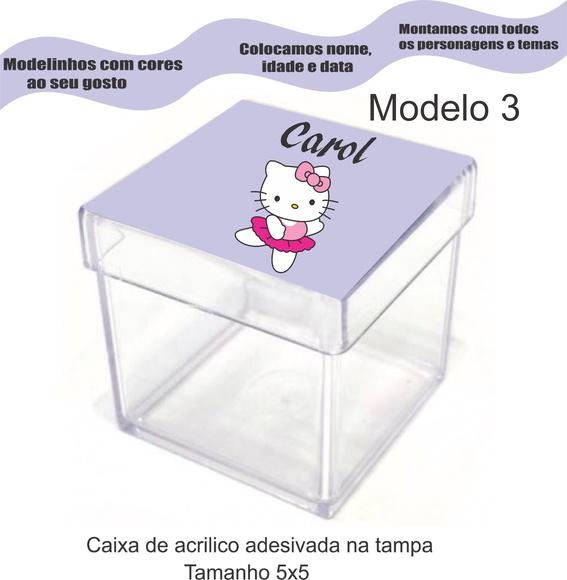 Caixa de Acrílico-hello Kitty