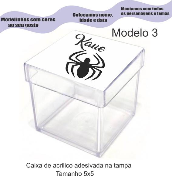 Caixa de Acrílico-homem Aranha