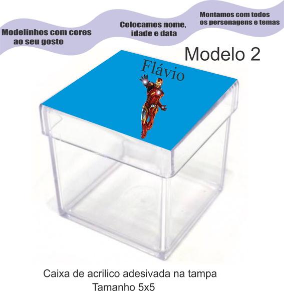 Caixa de Acrílico-homem de Ferro