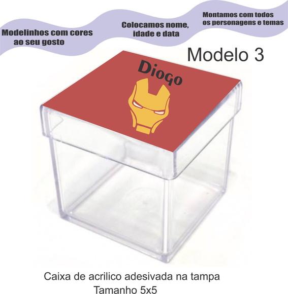 Caixa de Acrílico-homem de Ferro