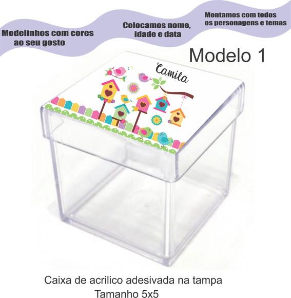 Caixa de Acrílico-jardim Encantado