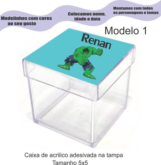 Caixa de Acrílico-hulk