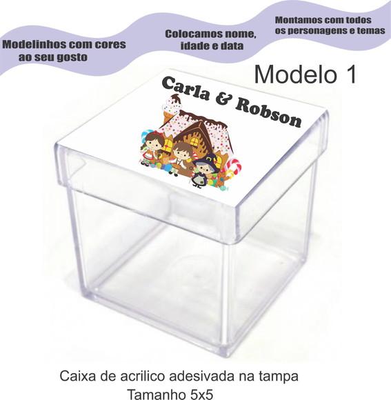 Caixa de Acrílico-joão e Maria