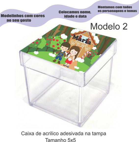 Caixa de Acrílico-joão e Maria