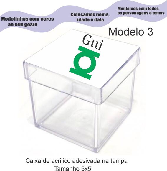 Caixa de Acrílico-lanterna Verde