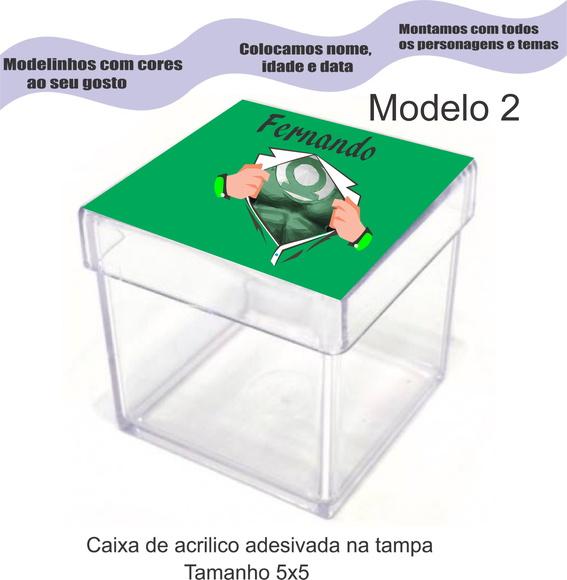 Caixa de Acrílico-lanterna Verde