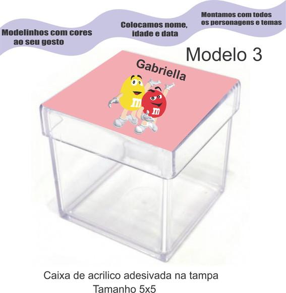 Caixa de Acrílico-m&m