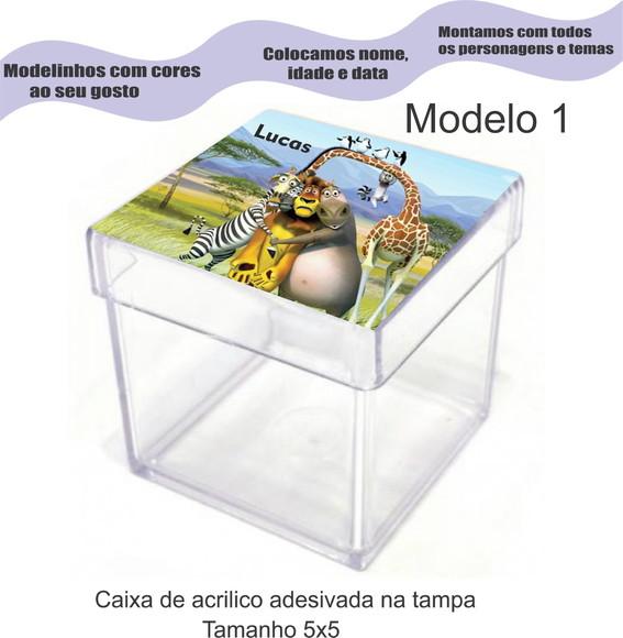 Caixa de Acrílico-madagascar