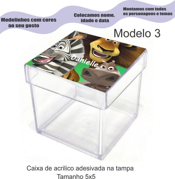 Caixa de Acrílico-madagascar