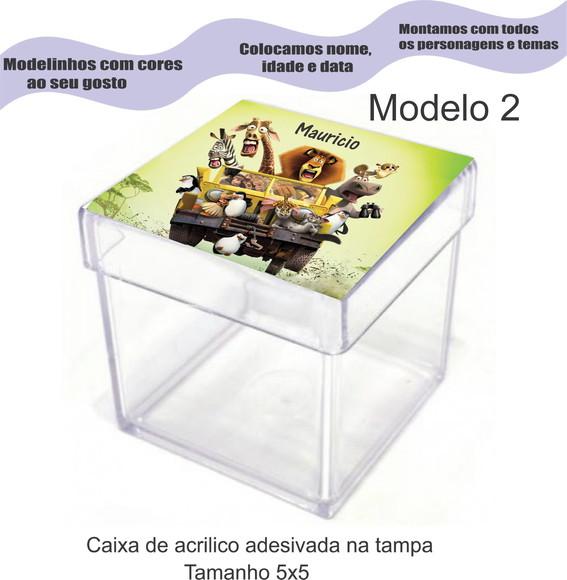 Caixa de Acrílico-madagascar