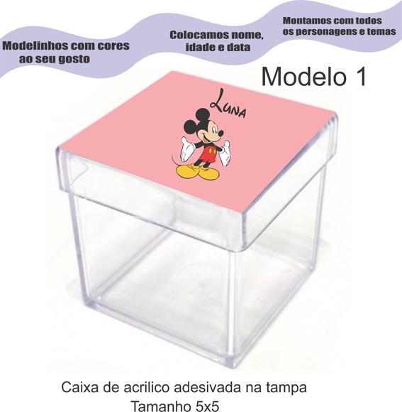 Caixa de Acrílico-mickey