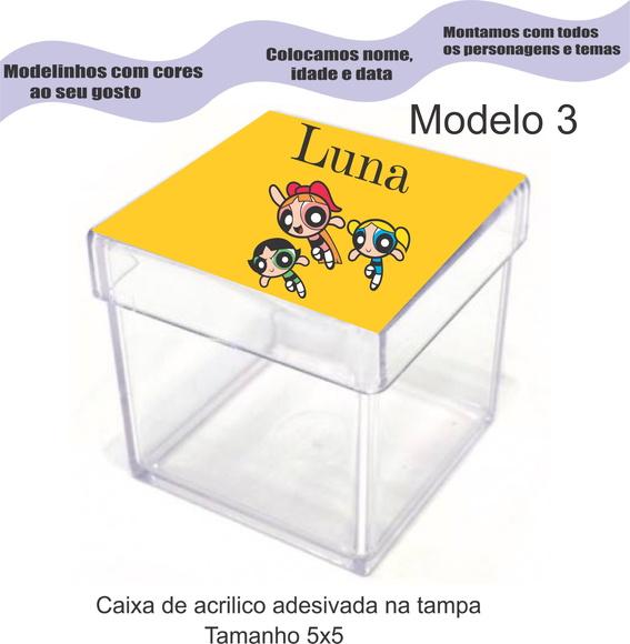 Caixa de Acrílico-menina Super Poderosas