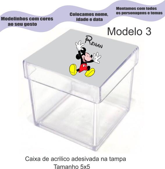 Caixa de Acrílico-mickey