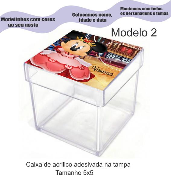 Caixa de Acrílico-minnie Realeza