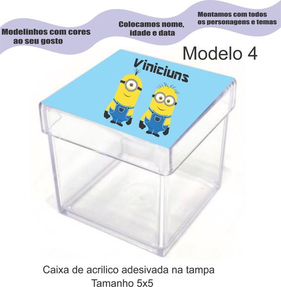 Caixa de Acrílico-minions