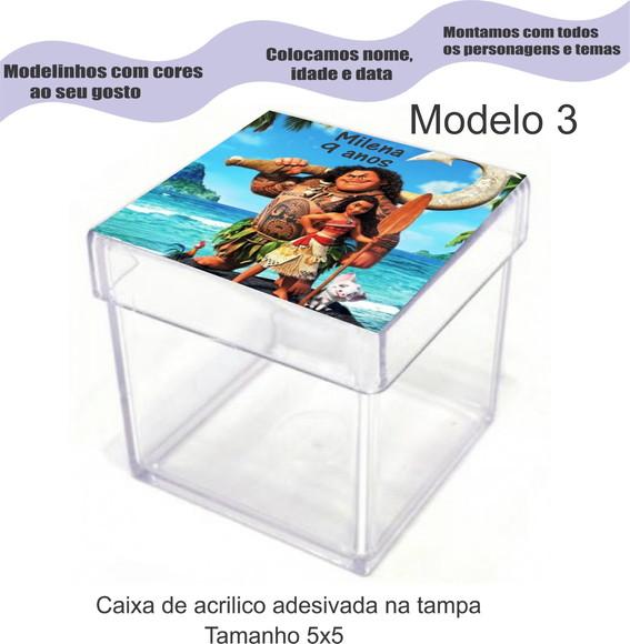 Caixa de Acrílico-moana e Mauí