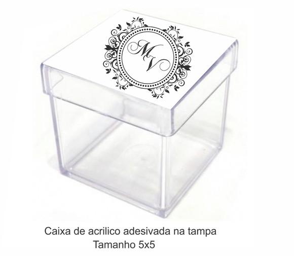 Caixa de Acrílico-monograma 1
