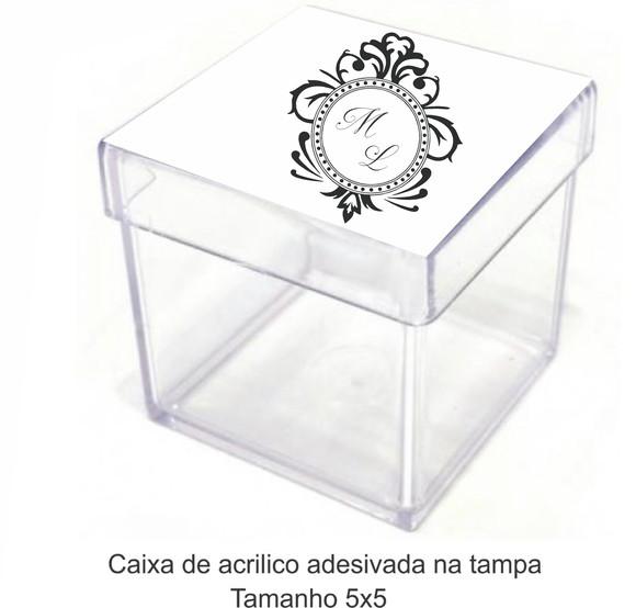 Caixa de Acrílico-monograma 12