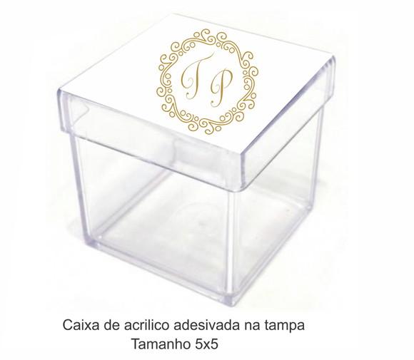 Caixa de Acrílico-monograma 2