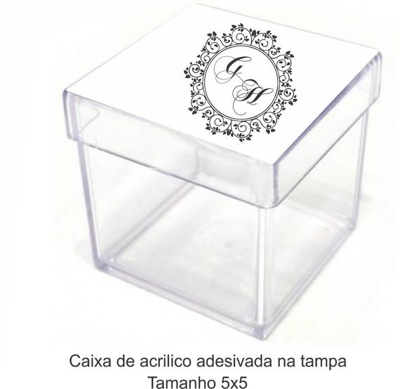 Caixa de Acrílico-monograma 14