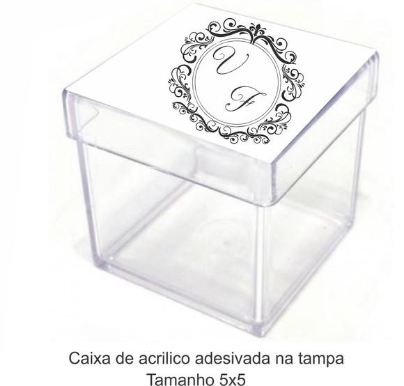 Caixa de Acrílico-monograma 25