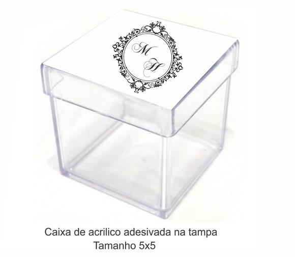 Caixa de Acrílico-monograma 3
