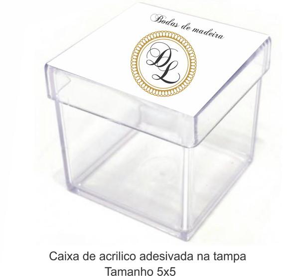 Caixa de Acrílico-monograma 31
