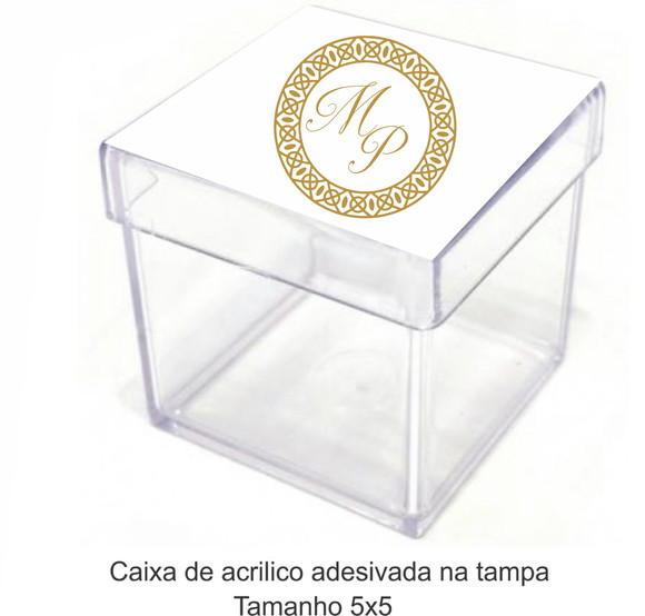 Caixa de Acrílico-monograma 33
