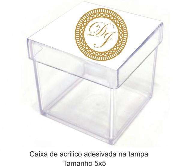 Caixa de Acrílico-monograma 34