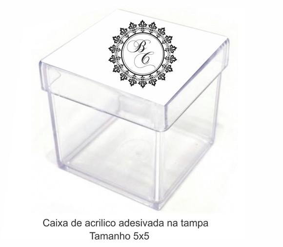 Caixa de Acrílico-monograma 4