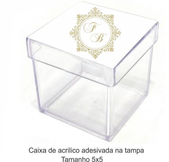 Caixa de Acrílico-monograma 39