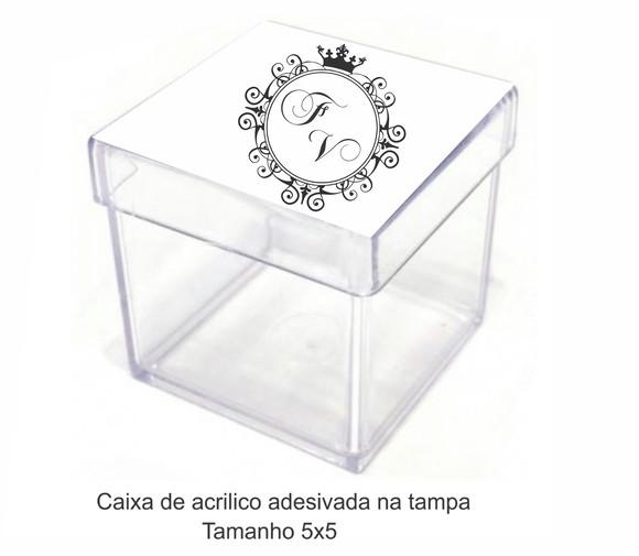 Caixa de Acrílico-monograma 5