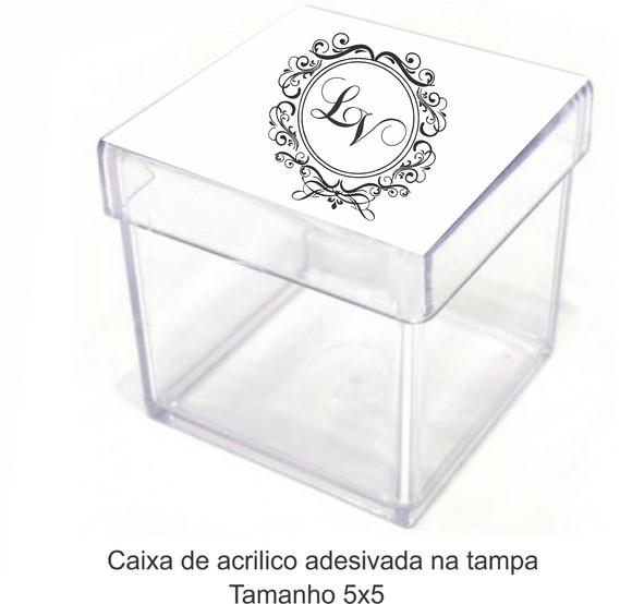 Caixa de Acrílico-monograma 54