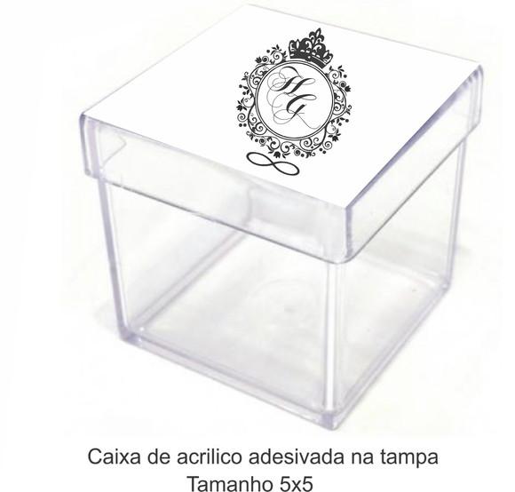 Caixa de Acrílico-monograma 50