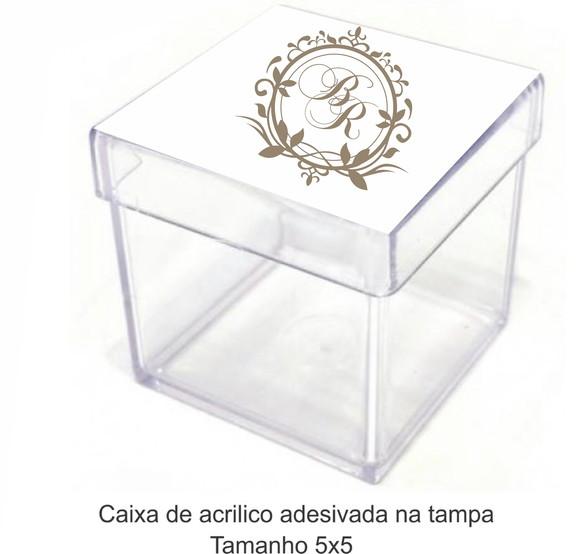 Caixa de Acrílico-monograma 55