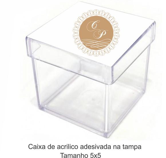 Caixa de Acrílico-monograma 62