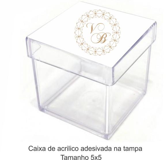 Caixa de Acrílico-monograma 63