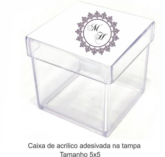 Caixa de Acrílico-monograma 65