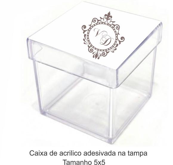 Caixa de Acrílico-monograma 73