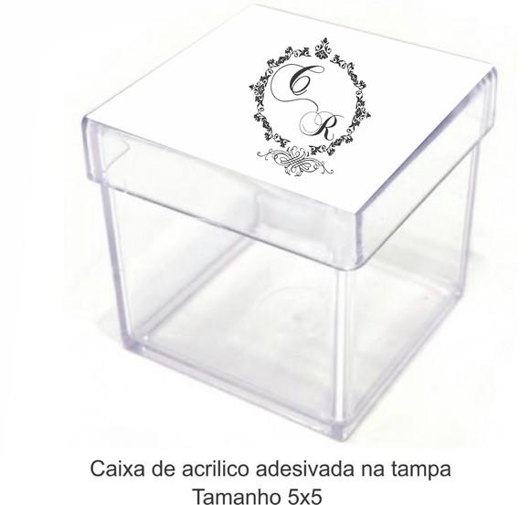 Caixa de Acrílico-monograma 72