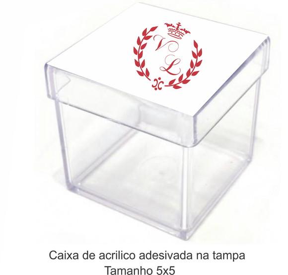 Caixa de Acrílico-monograma 74