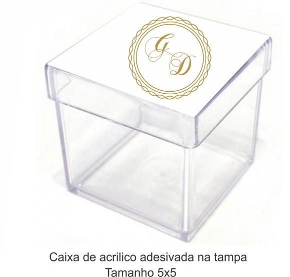 Caixa de Acrílico-monograma 80